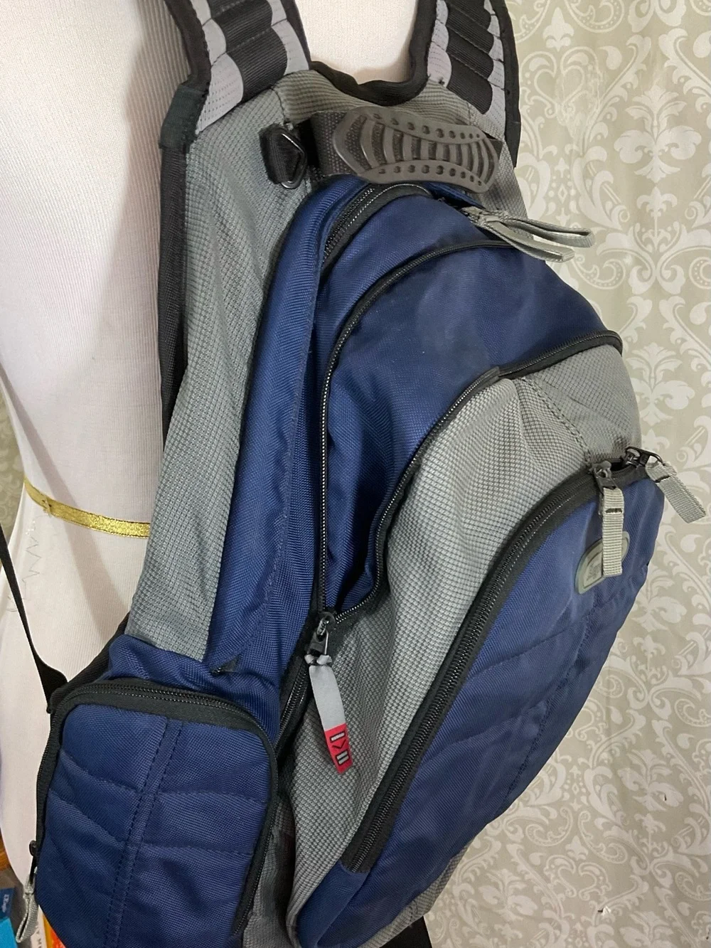 Eagle Creek Nylon Blue and Gray Unisex Backpack Hiking Travel Adjustable